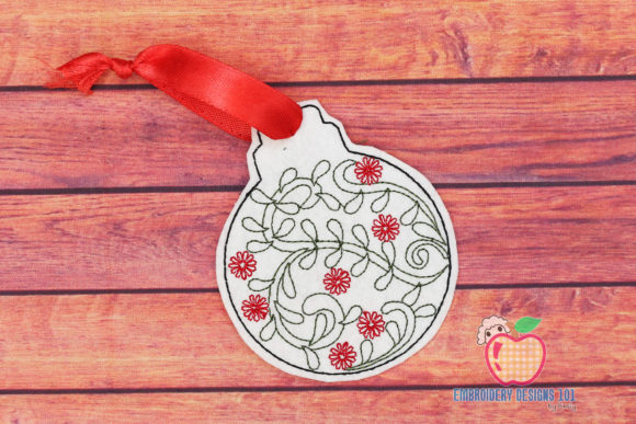 Review: Christmas Ball with Flower Embroidery Design