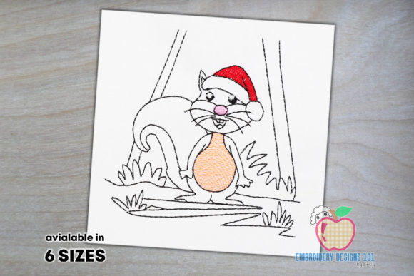 Review: Christmas Cute Squirrel Wearing Hat Design
