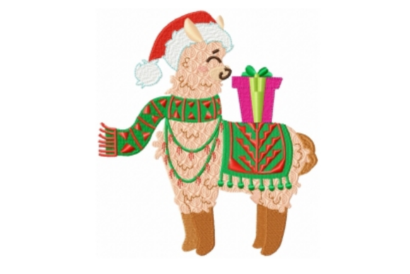 Review: Christmas Llama with Scarf for Holiday Sales