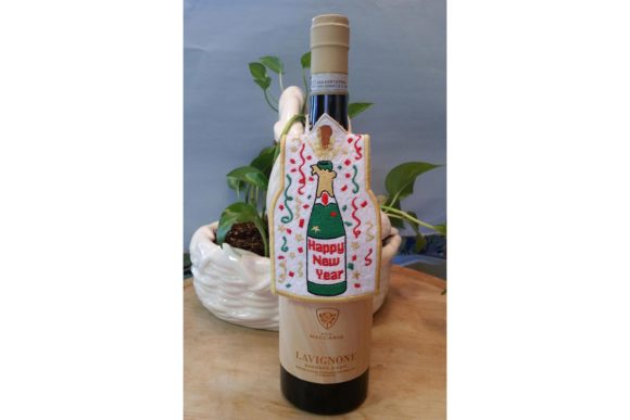 Review: Happy New Year Bottle Dress for Festive Embroidery