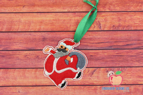 Review: Santa Walking with Giftbag ITH Ornament