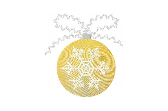 Reviewing Christmas Ball with Snowflake for Etsy Shops