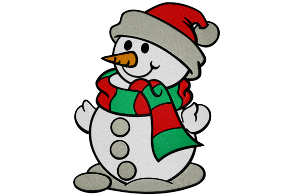 Reviewing the Christmas Snowman Embroidery Design for Merch